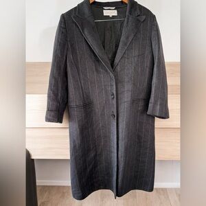 vintage Wool Trench Coat jacket blazer Gallara Made in Italy Wool Coat Size 12